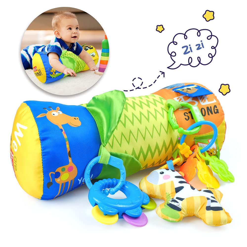 Baby Tummy Time Pillow Toys For 3-6 Months, Newborn 2 3 Month Old Baby Toys Development Pillow Prop, Infant Toys For 2 3 4 5 6 M